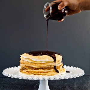 Caramel Crepe Cake With Cream Cheese Frosting Caramel Crepe Cake With Cream Cheese Frosting