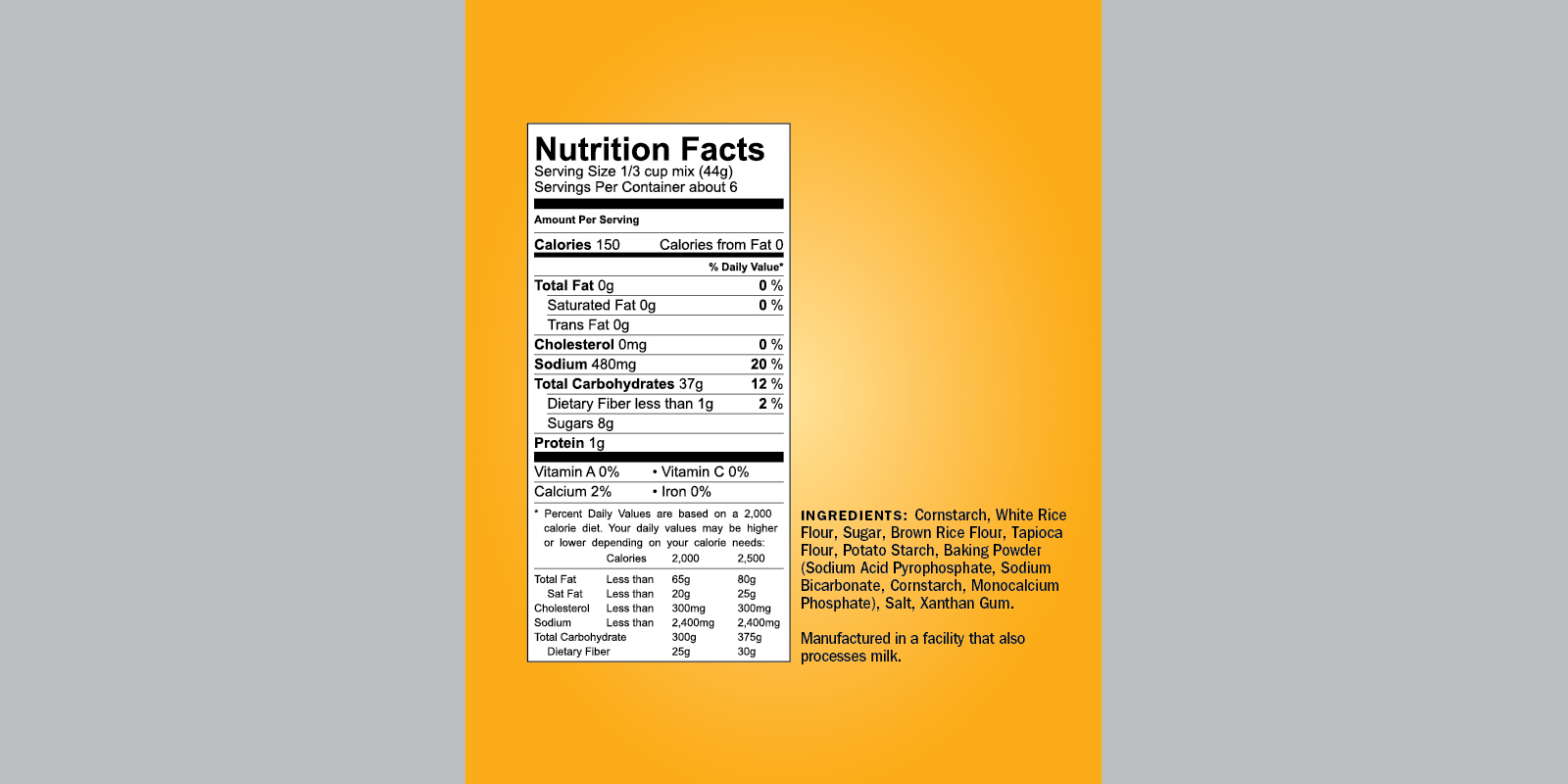 nutrition facts