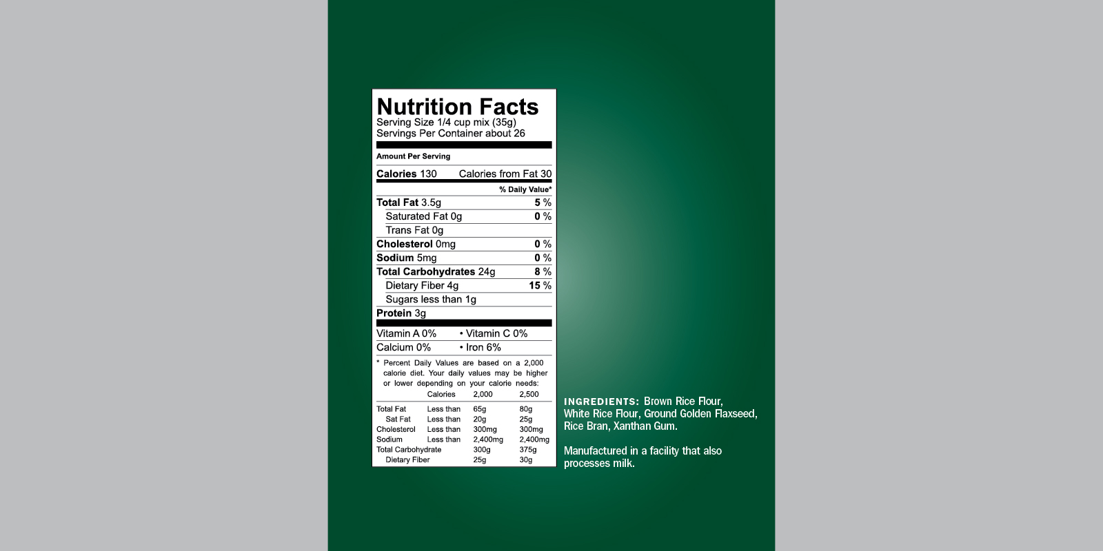 nutrition facts